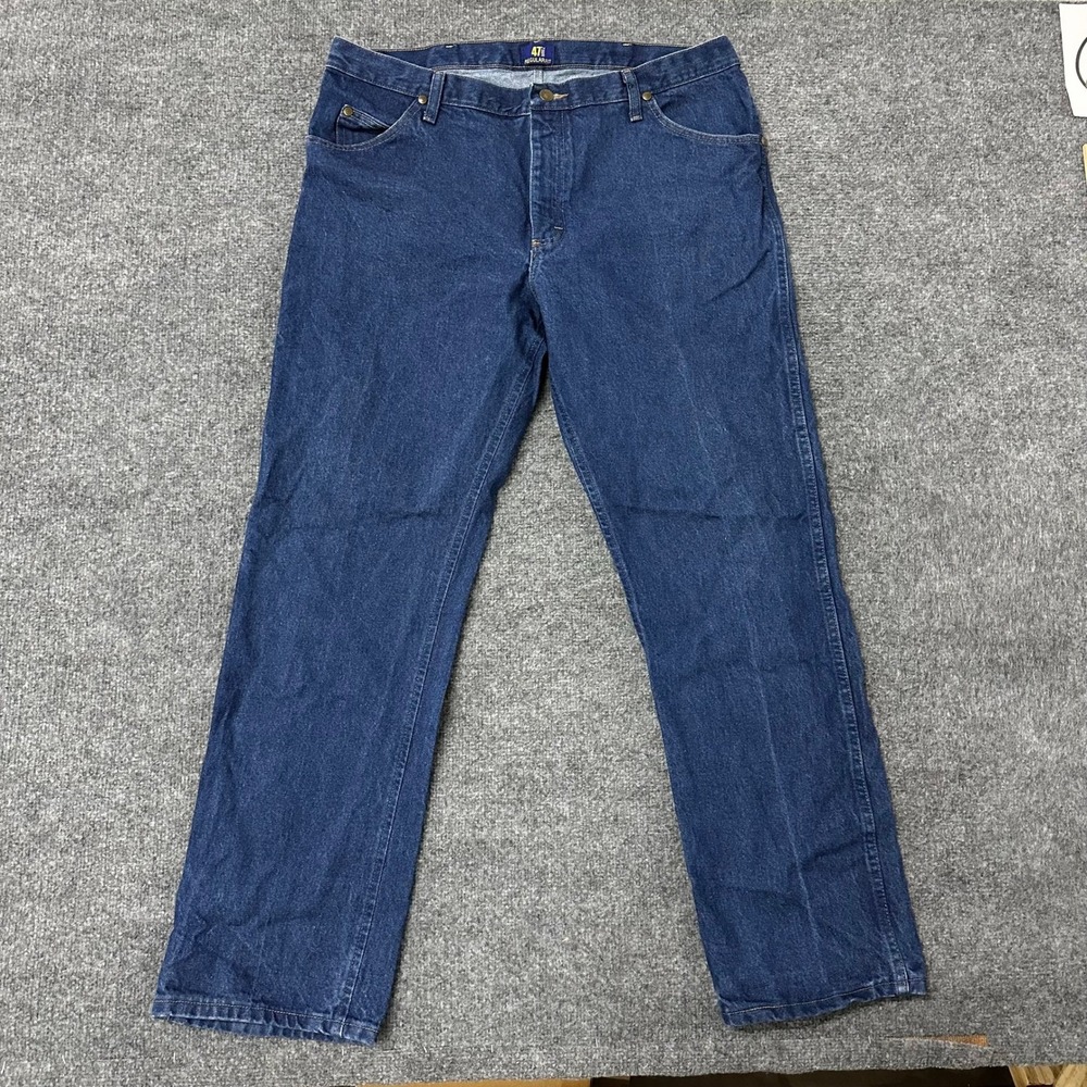 Wrangler Jeans Mens Size 38x32 Blue 47MWZ Regular Fit Cowboy Cut Denim Pants